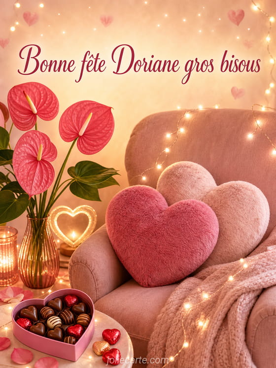 Carte bonne fĂȘte Doriane