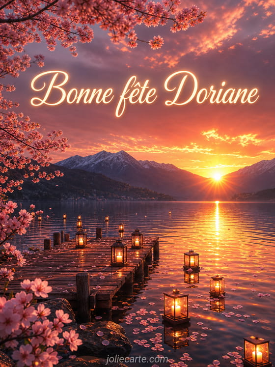 Carte bonne fĂȘte Doriane