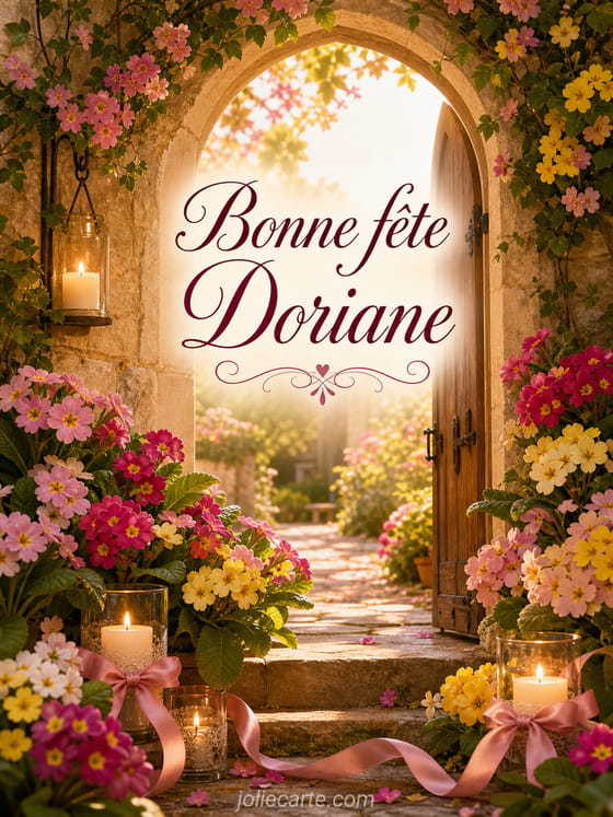 Carte bonne fĂȘte Doriane