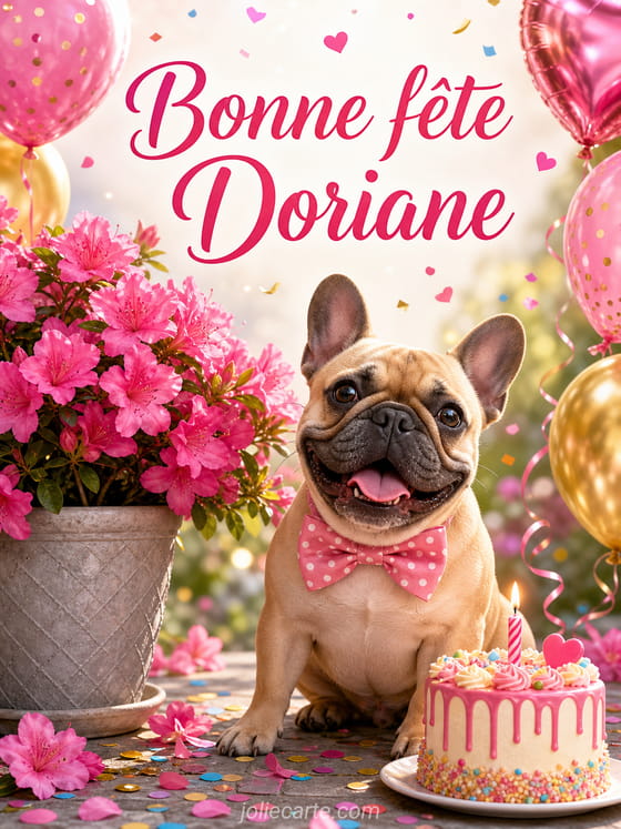 Carte bonne fĂȘte Doriane