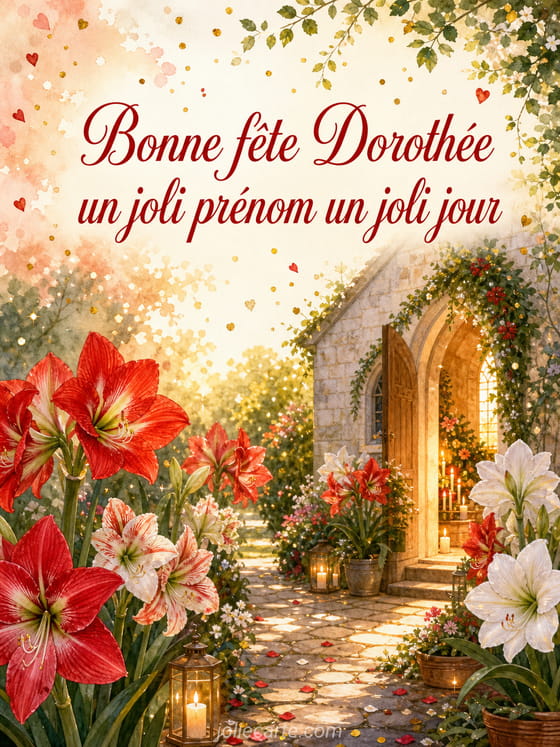 Carte bonne fĂȘte DorothĂ©e