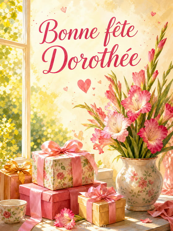Carte bonne fĂȘte DorothĂ©e