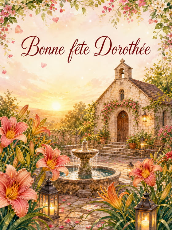 Carte bonne fĂȘte DorothĂ©e