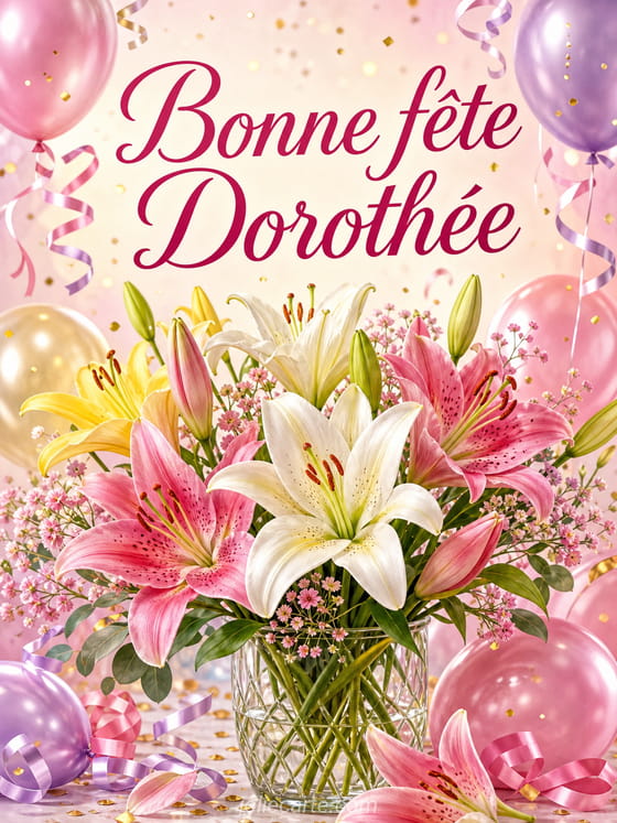 Carte bonne fĂȘte DorothĂ©e