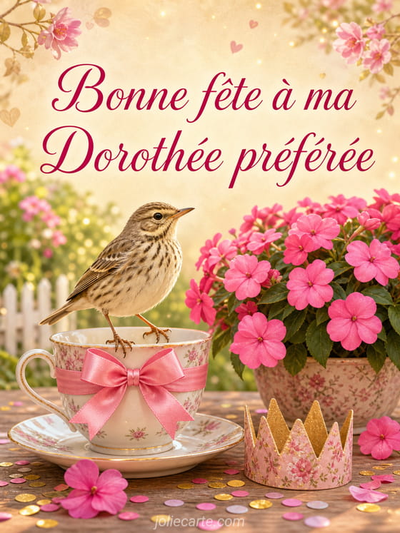 Carte bonne fĂȘte DorothĂ©e