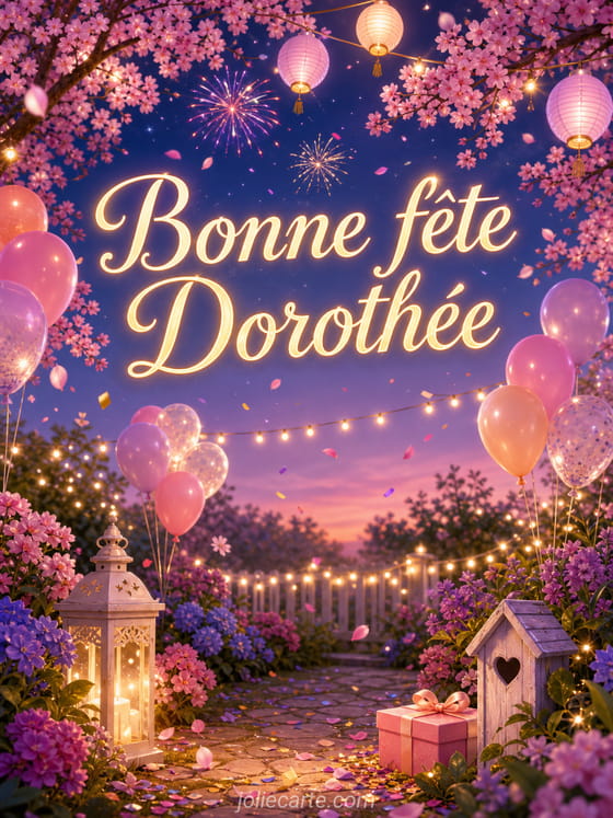 Carte bonne fĂȘte DorothĂ©e