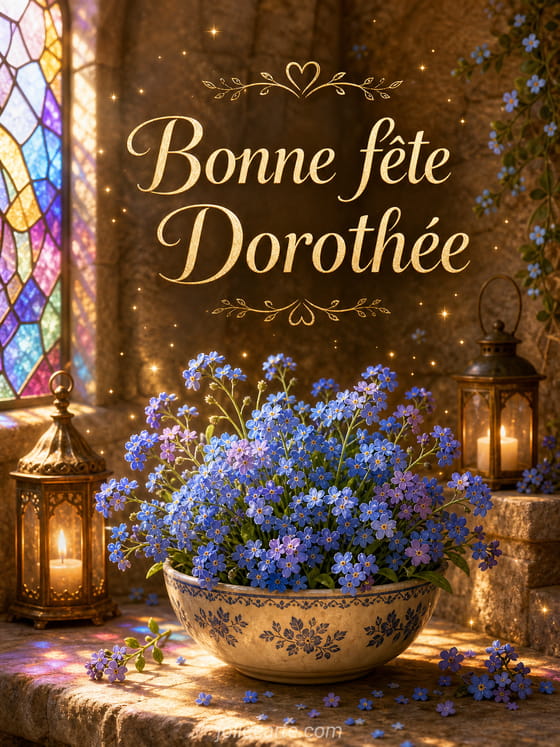 Carte bonne fĂȘte DorothĂ©e