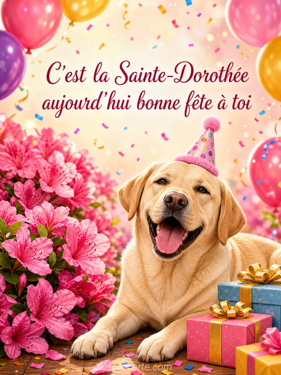 Carte bonne fĂȘte DorothĂ©e