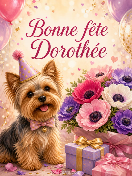 Carte bonne fĂȘte DorothĂ©e