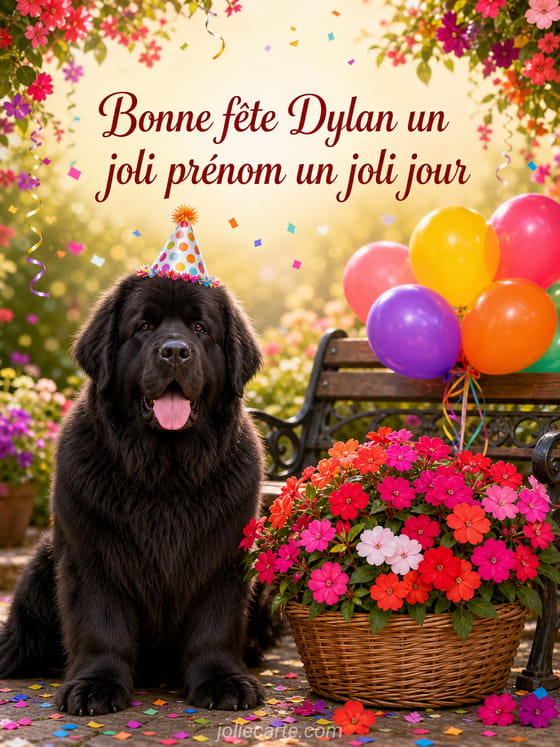 Carte bonne fête Dylan