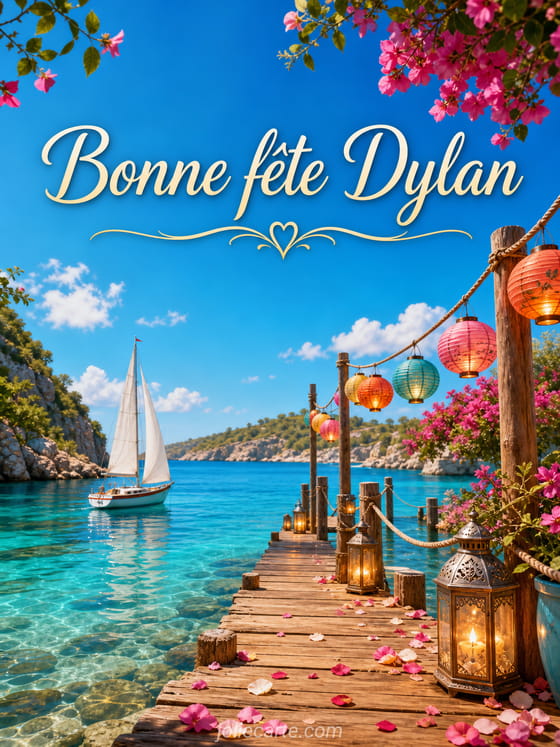 Carte bonne fête Dylan