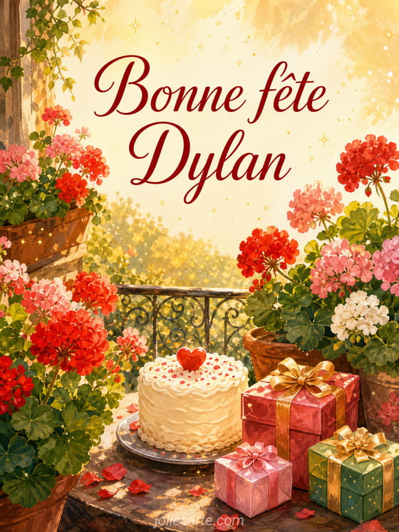 Carte bonne fête Dylan