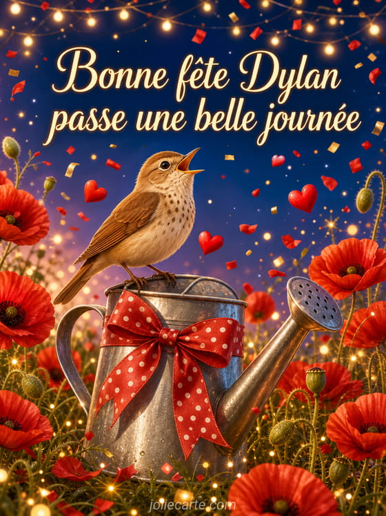 Carte bonne fête Dylan