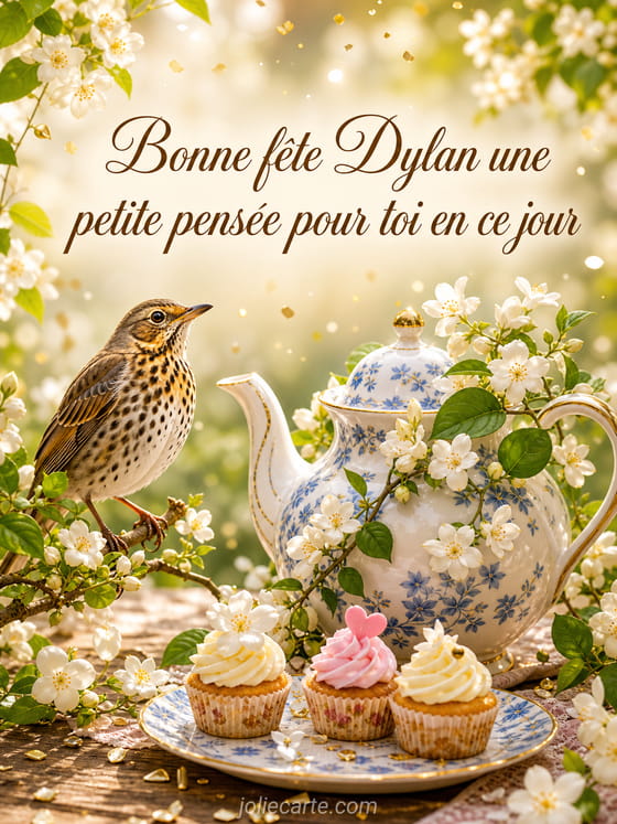 Carte bonne fête Dylan