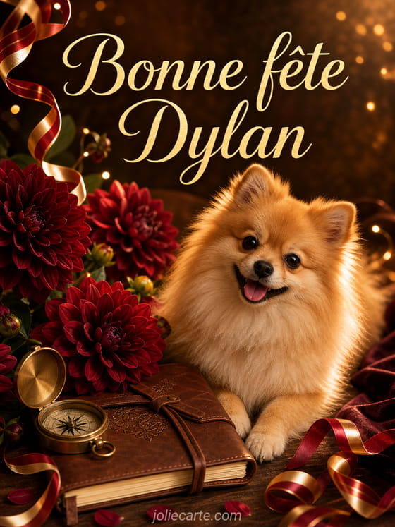 Carte bonne fête Dylan
