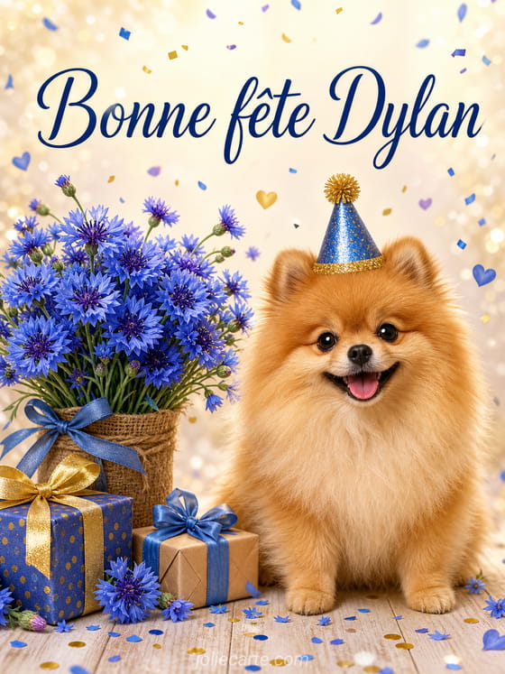 Carte bonne fête Dylan