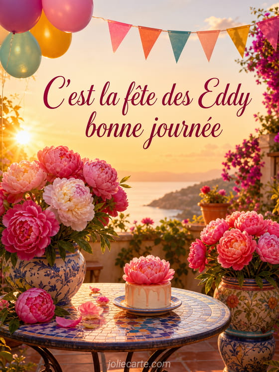 Carte bonne fête Eddy