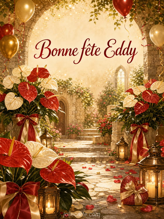Carte bonne fête Eddy