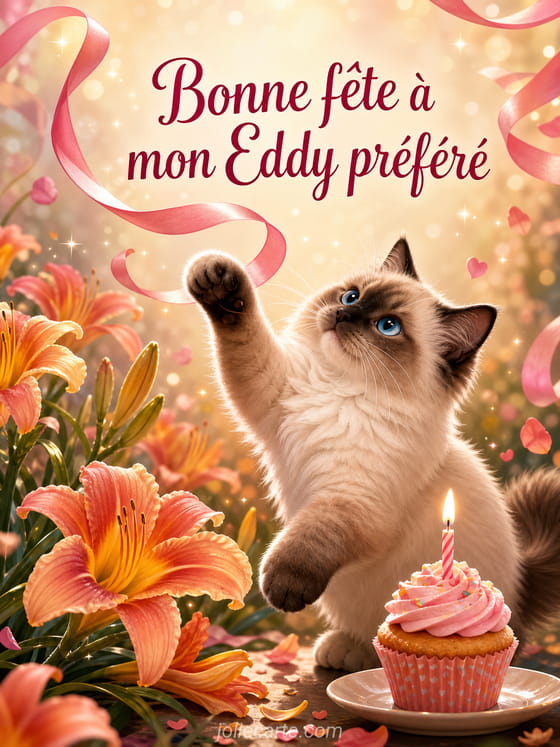 Carte bonne fête Eddy