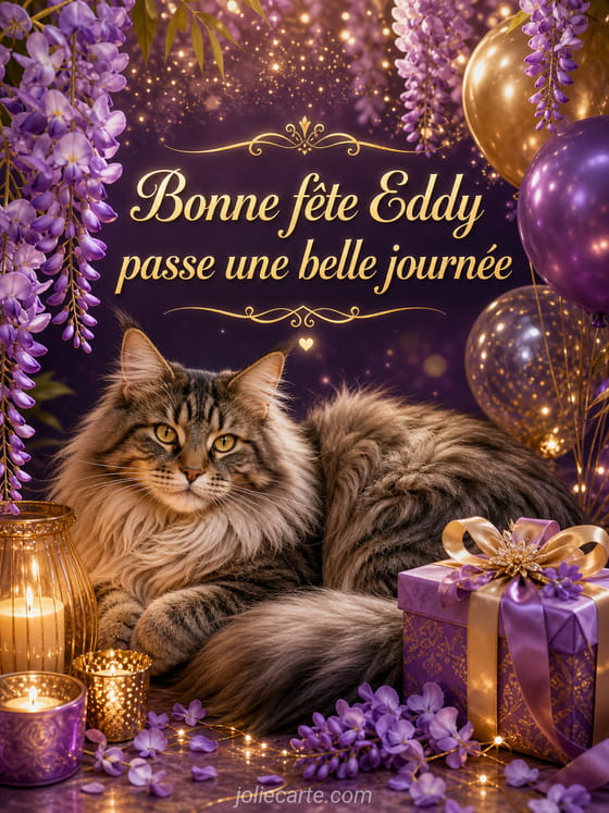 Carte bonne fête Eddy