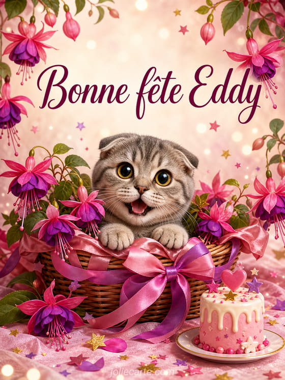 Carte bonne fête Eddy