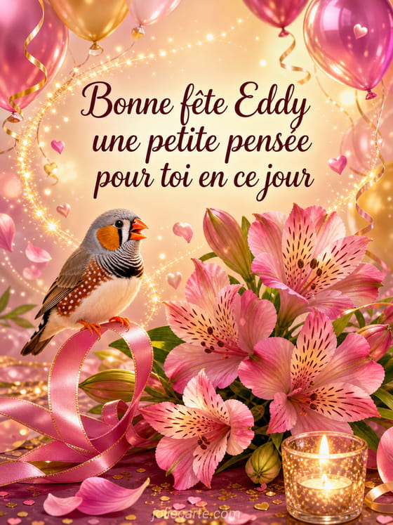 Carte bonne fête Eddy