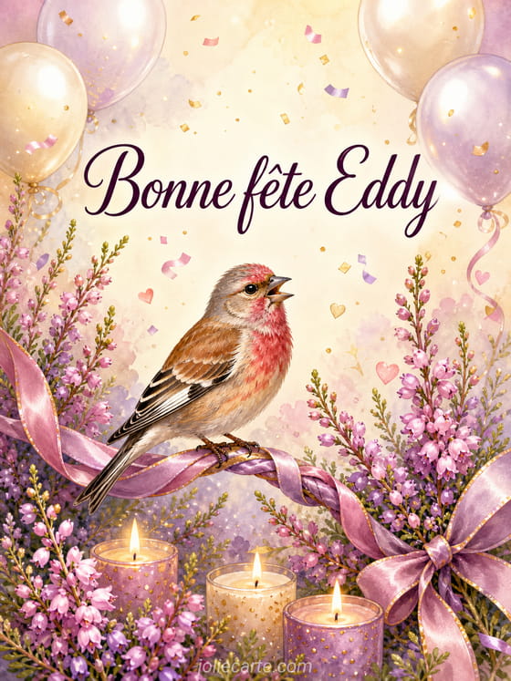 Carte bonne fête Eddy