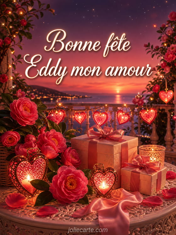 Carte bonne fête Eddy
