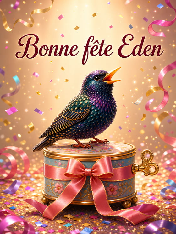 Carte bonne fête Eden
