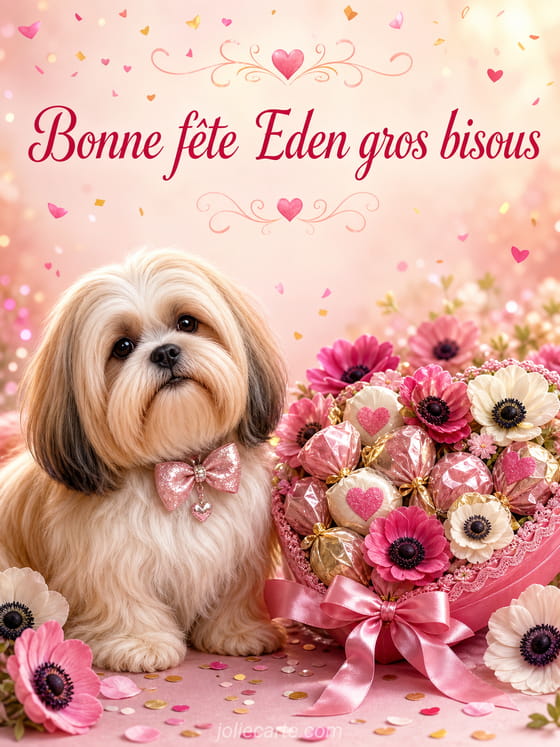 Carte bonne fête Eden