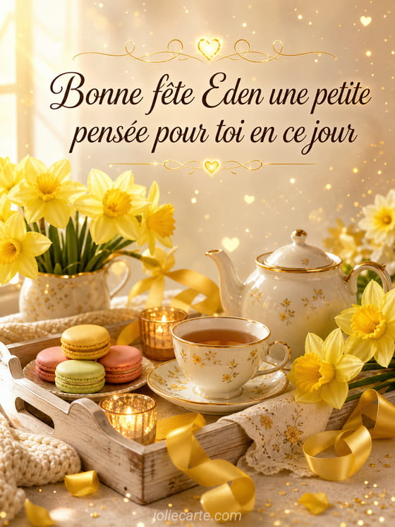 Carte bonne fête Eden