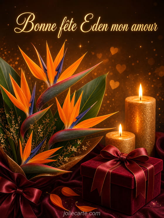 Carte bonne fête Eden