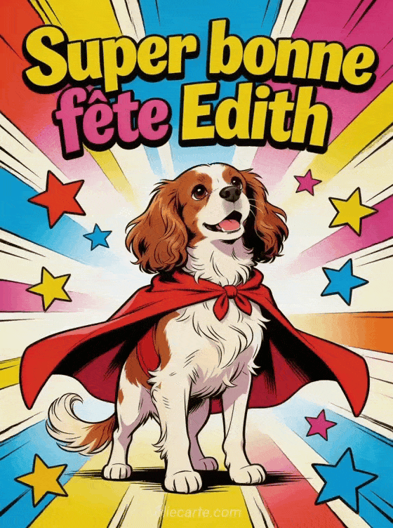 Bonne fête Edith - Edith gif bonne fete gratuit