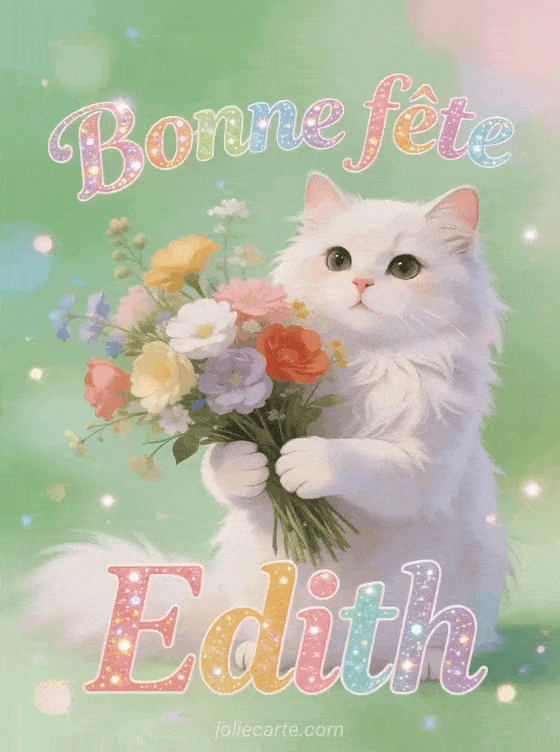 Bonne fête Edith - Edith gif bonne fete
