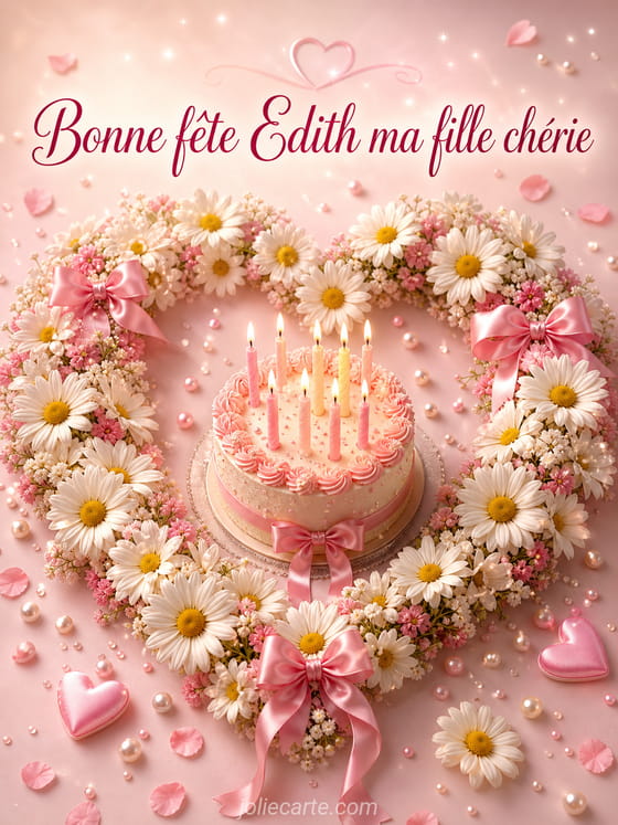 Carte bonne fête Edith