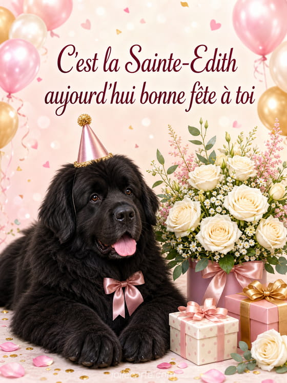 Carte bonne fête Edith