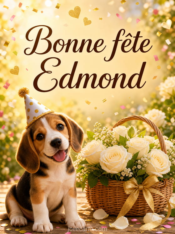 Carte bonne fête Edmond