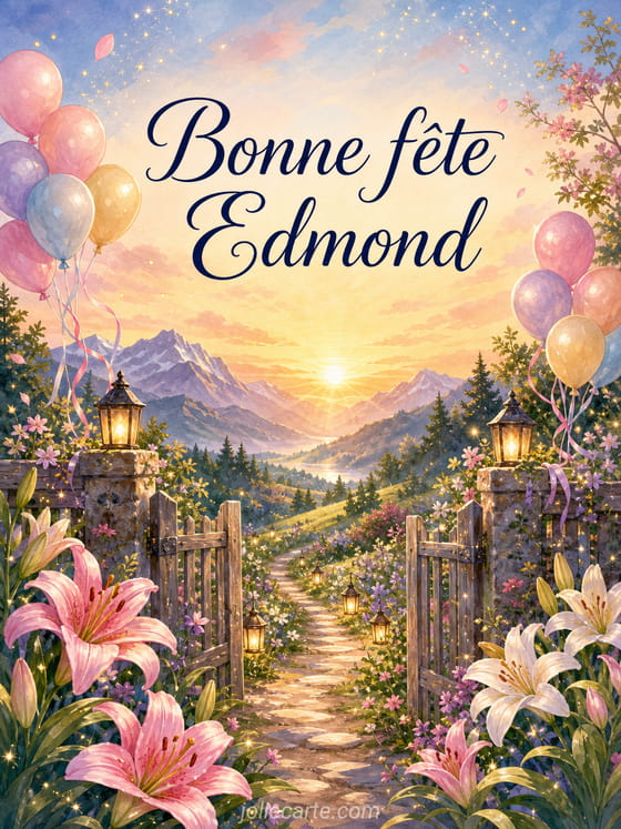 Carte bonne fête Edmond