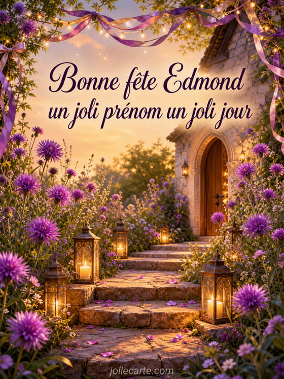Carte bonne fête Edmond