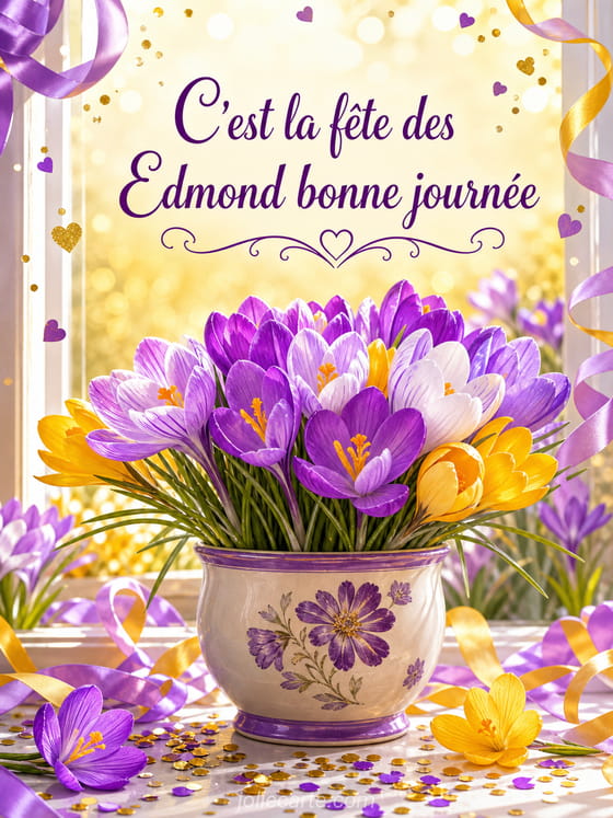 Carte bonne fête Edmond