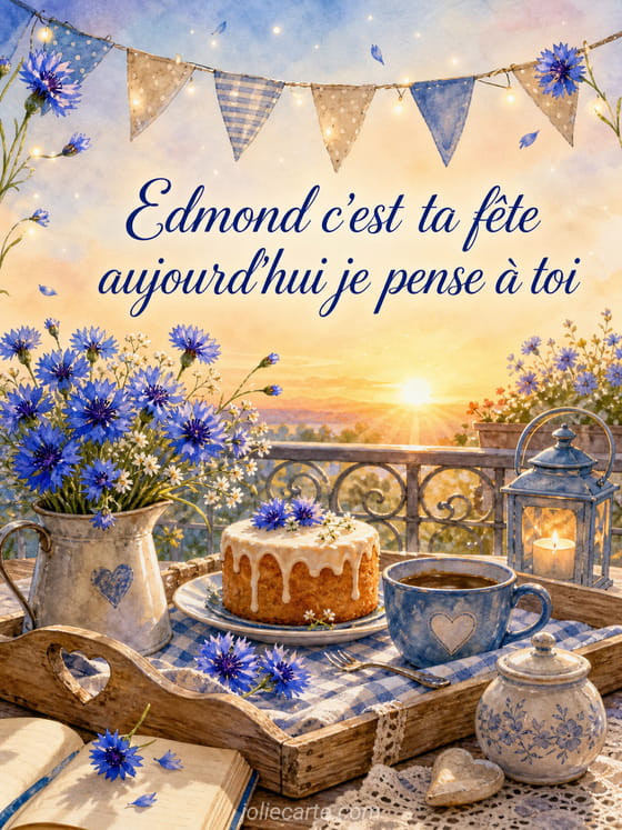 Carte bonne fête Edmond