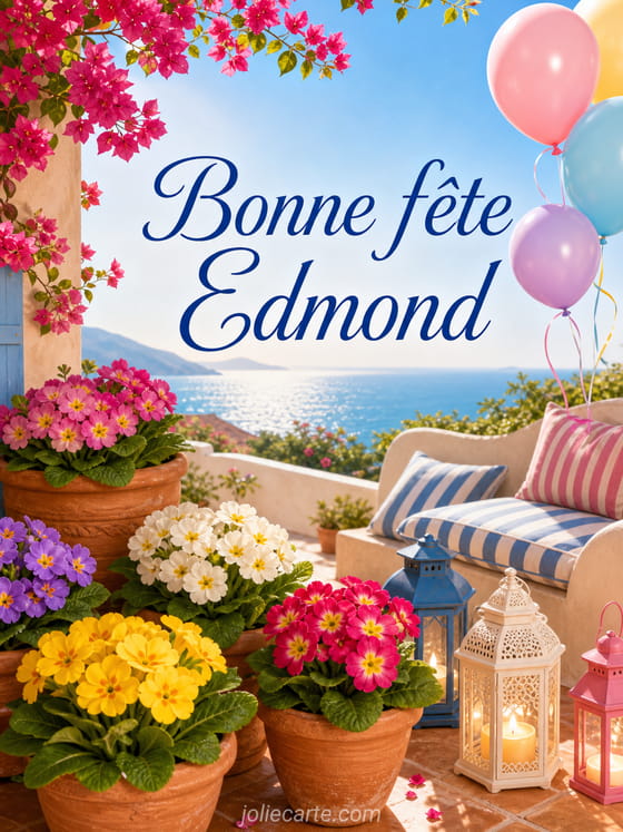 Carte bonne fête Edmond
