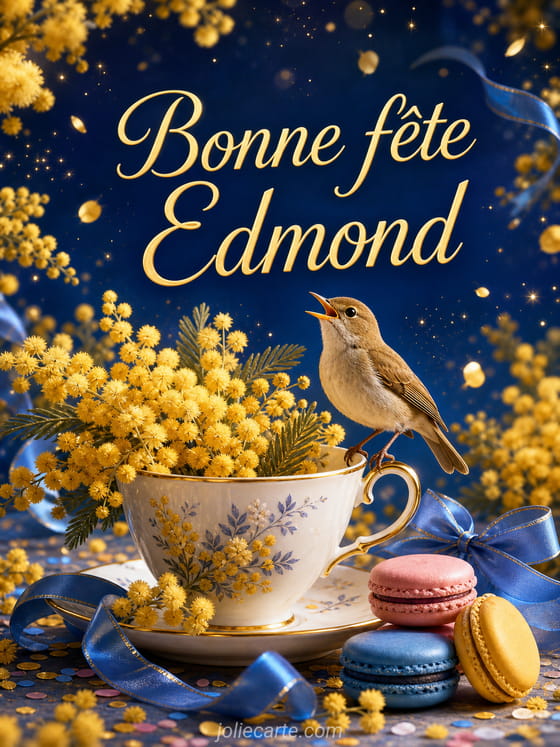Carte bonne fête Edmond