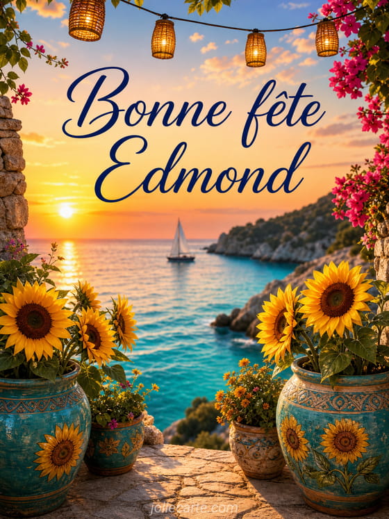 Carte bonne fête Edmond