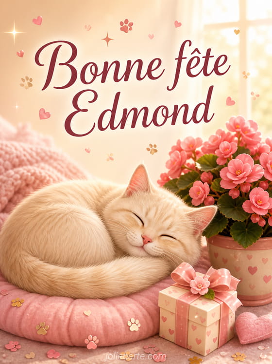 Carte bonne fête Edmond