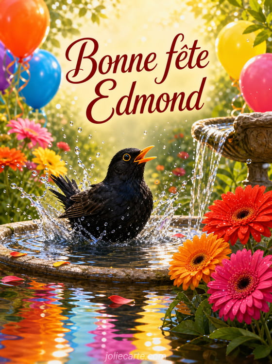 Carte bonne fête Edmond