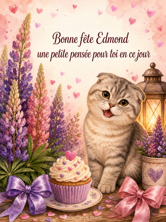 Carte bonne fête Edmond