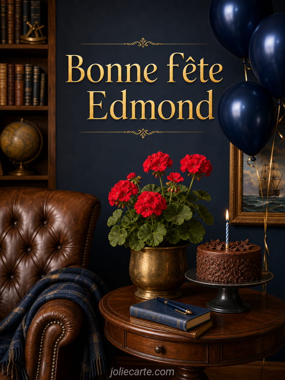 Carte bonne fête Edmond