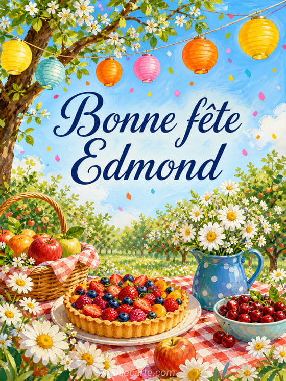 Carte bonne fête Edmond