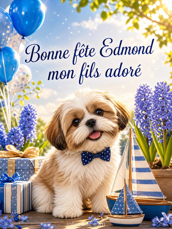 Carte bonne fête Edmond